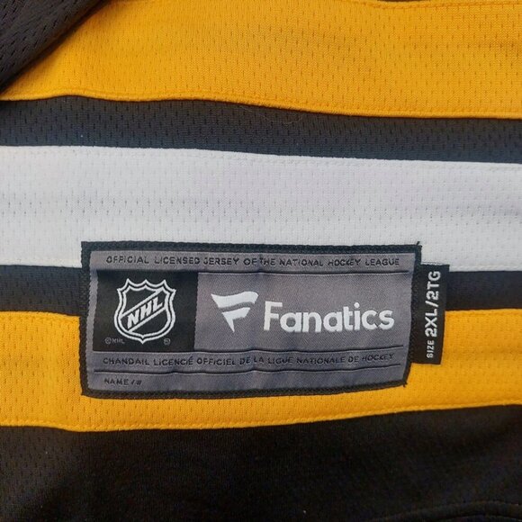 Fanatics Mens Size 2XL NHL Boston Bruins Breakaway Home Jersey Black Gold White - Picture 4 of 7